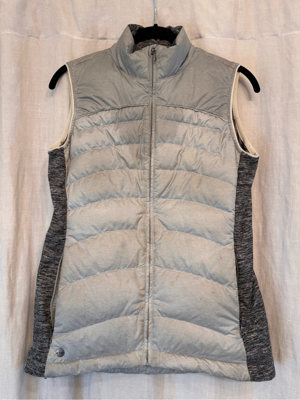 Outdoor Research Mixed Media Down Puffer Vest - Gray / XS